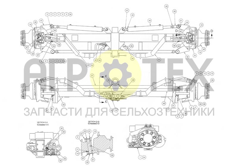 Чертеж Мост управляемый (ROST003)